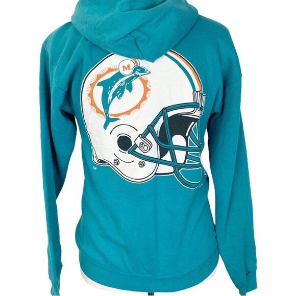 Vintage 1995 Miami Dolphins NFL Sweat Jacket - Picture 1 of 7